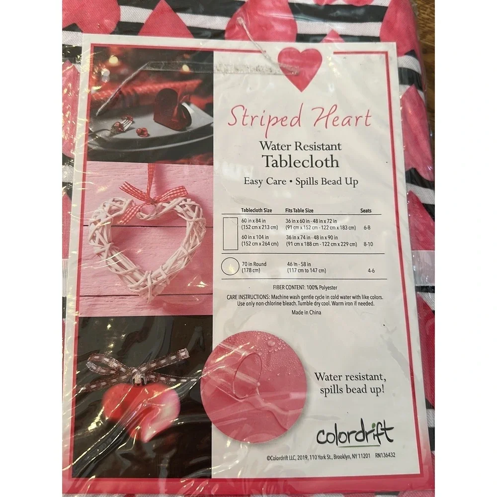 Colordrift striped heart